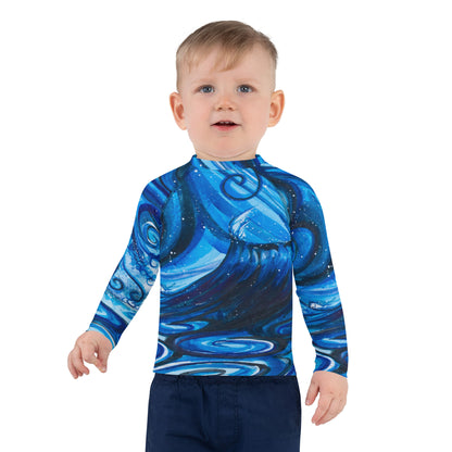 "Out Of The Blue" Kids Rash Guard