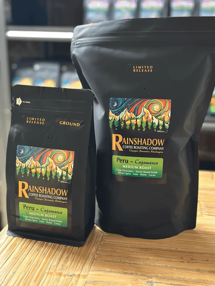 Peru Cajamarca packaging featuring artwork by Todd Fischer