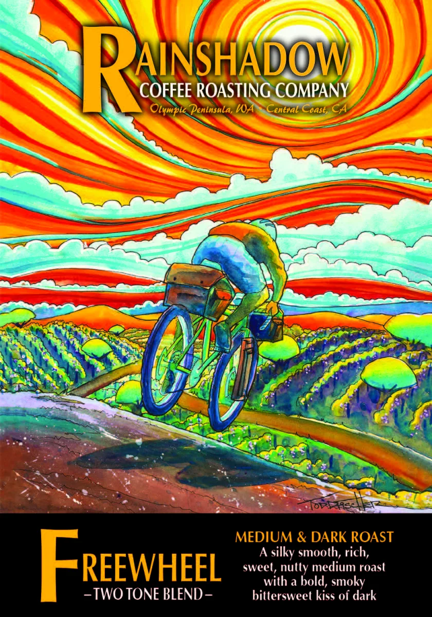 Freewheel - Two Tone Blend packaging featuring artwork by Todd Fischer