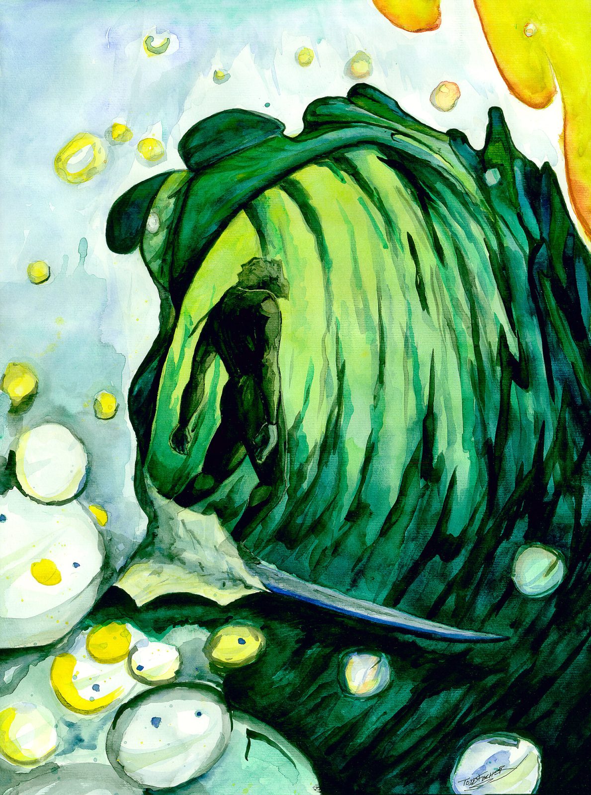 Big Green One print