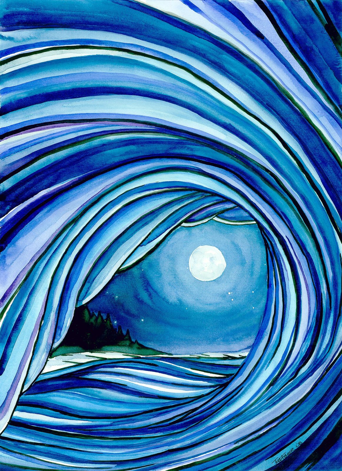 Blue Moon print