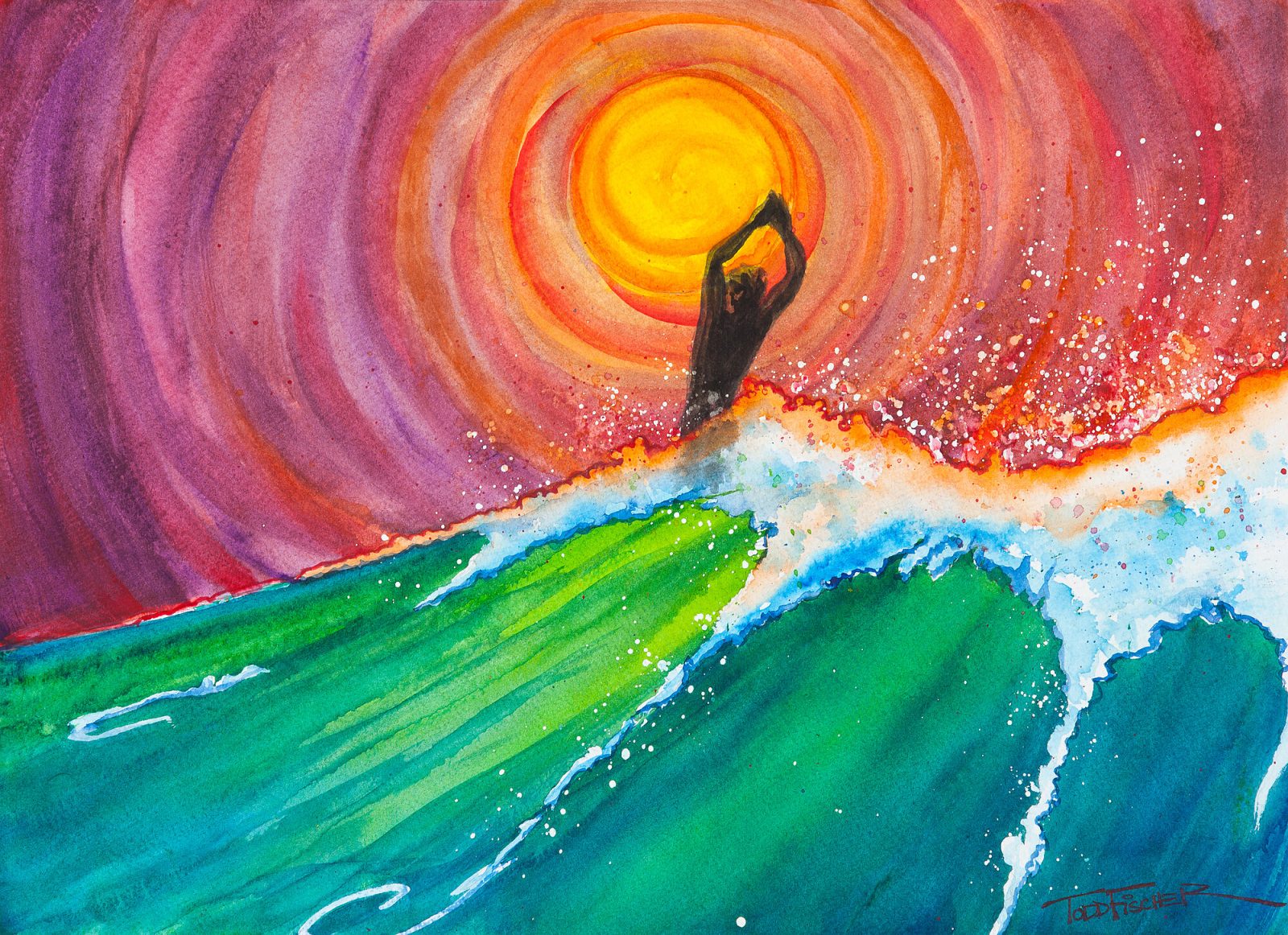 Chasing The Sun print