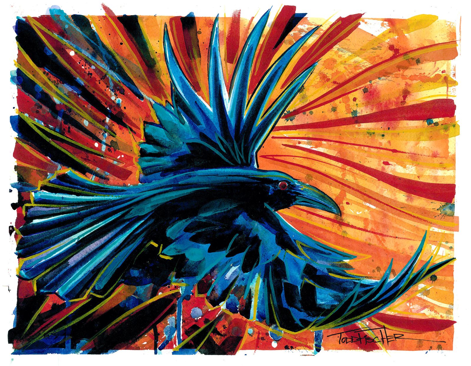 Flight Of Darkness print