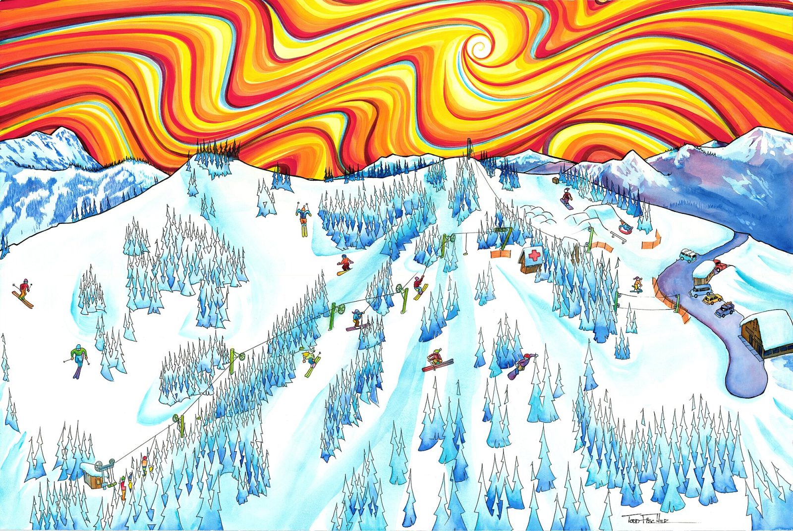 Hurricane Ridge watercolor