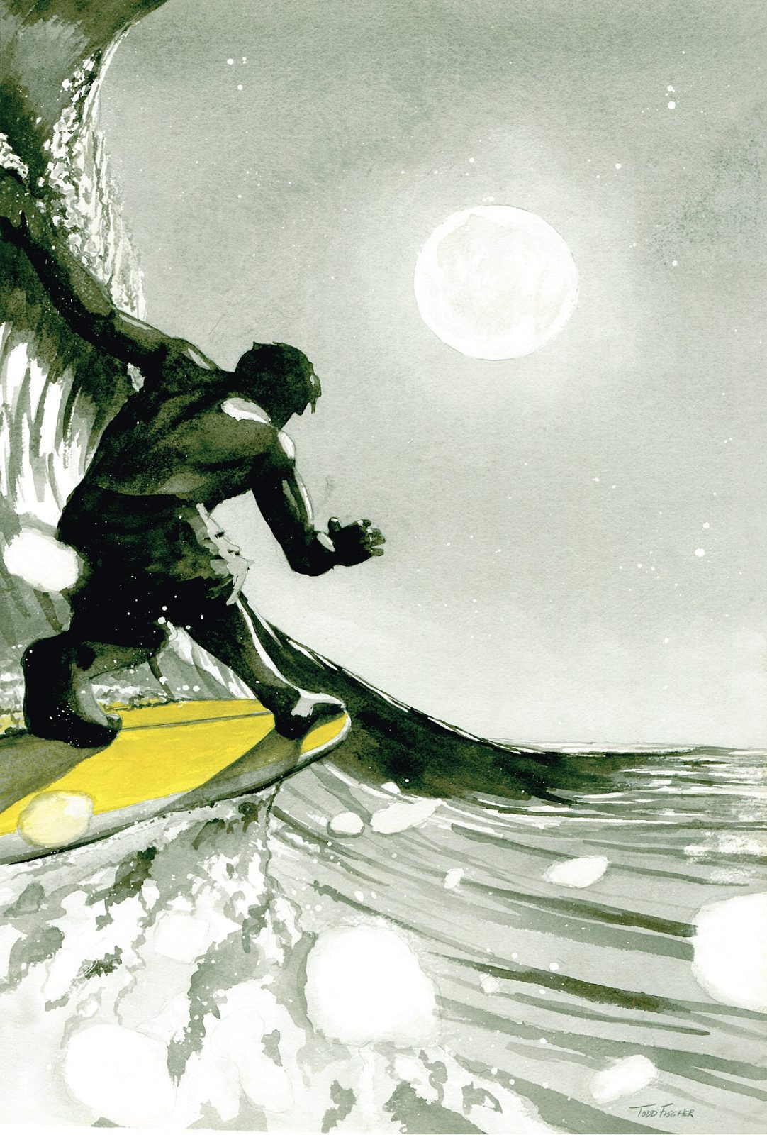 Mystery Rider watercolor print